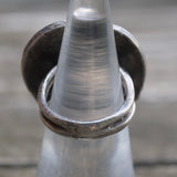 Vintage Sterling Turquoise Feather Ring 5.5