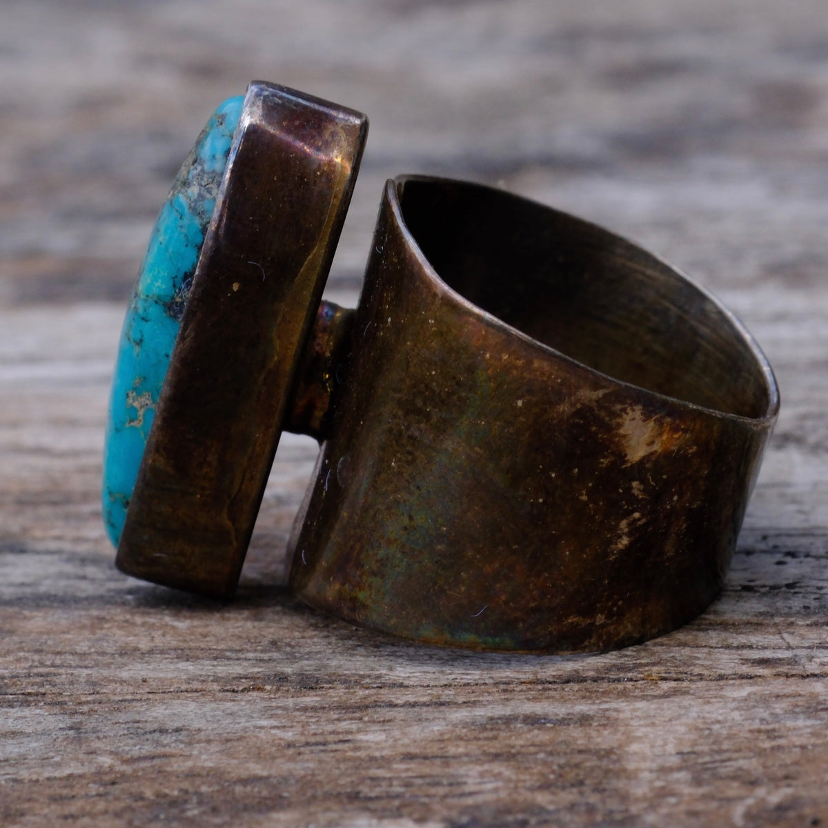 Vintage Sterling Turquoise Ring 7