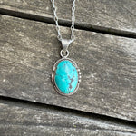 Vintage Sterling Turquoise Necklace
