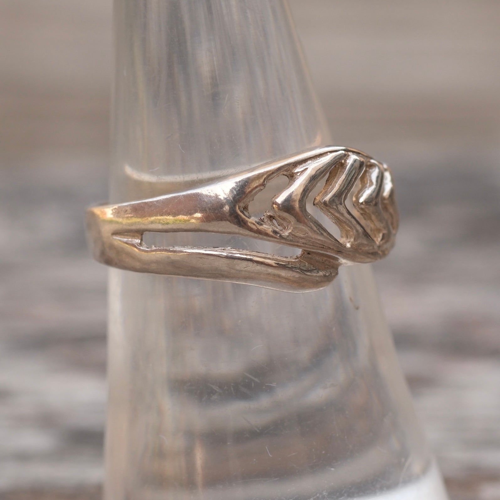 Vintage Sterling Silver Band 6.75