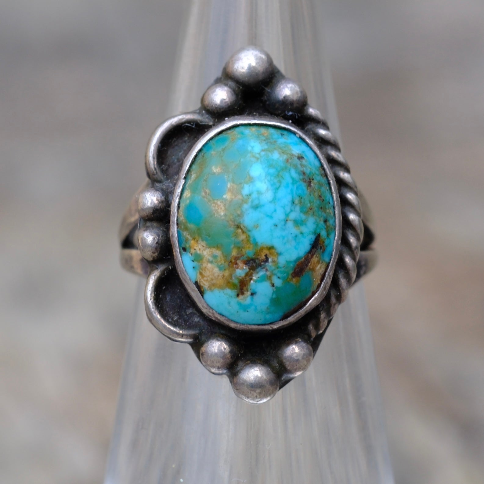 Vintage Sterling Turquoise Ring 3