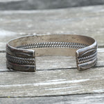 Vintage Sterling Silver Stamped Cuff