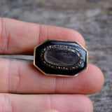 Vintage Gold Plated Hair Wrap Memorial Brooch