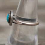 Vintage Sterling Turquoise Roper Ring 7.5