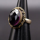 Vintage Sterling Purple Stone Ring 5.25