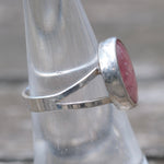 Vintage Sterling Rhodonite Ring 7