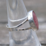 Vintage Sterling Rhodonite Ring 7