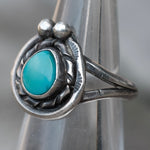 Vintage Sterling Turquoise Ring 5.5