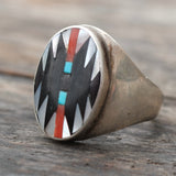 Vintage Dishta Zuni Inlay Ring 10