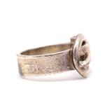 Vintage Sterling Silver Buckle Ring 6.5