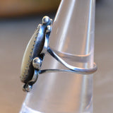 Vintage Sterling Mother Of Pearl Ring 7.75