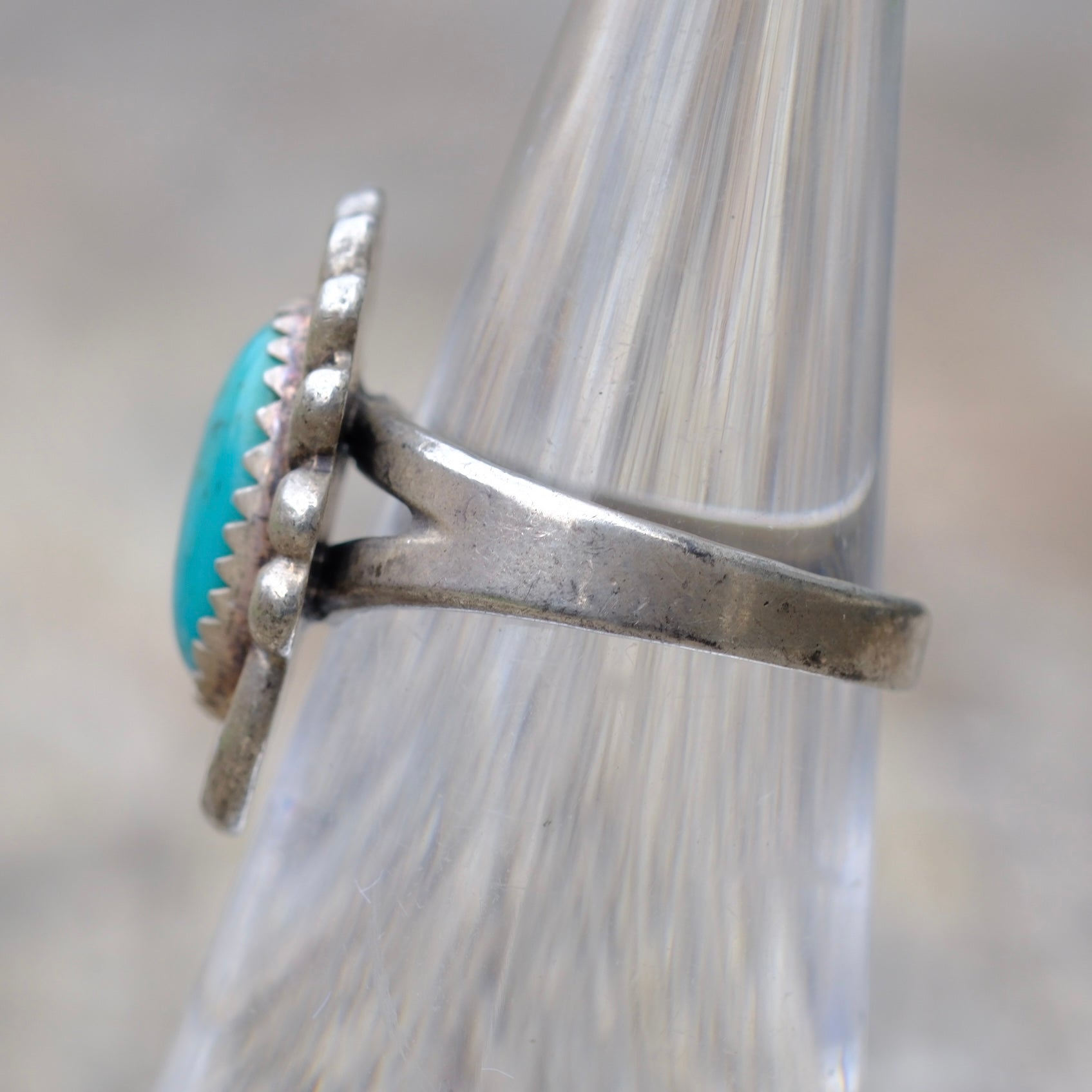 Vintage Sterling Turquoise Ring 5