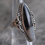 Vintage Sterling Agate Ring 7