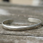 Vintage Sterling Silver Stamped Cuff