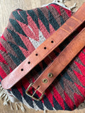 Vintage Hand Tooled Brown Leather ‘NEVES’ Wildlife Belt