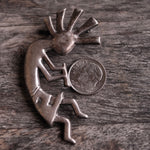 Vintage Sterling Silver Kokopelli Pin