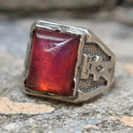 Vintage Sterling Dragons Breath Ring 9