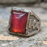 Vintage Sterling Dragons Breath Ring 9