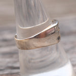 Vintage Sterling Silver Modernist Ring 8.5