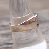 Vintage Sterling Silver Modernist Ring 8.5