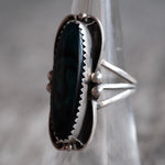 Vintage Sterling Abalone Ring 5.75