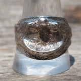 Vintage Sterling Silver Saddle Ring 13