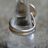 Vintage Sterling Turquoise and Coral Ring 7.5