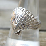 Vintage Sterling Big Chief Ring 9.75