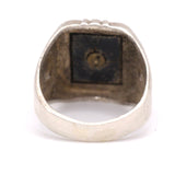 Vintage Sterling C Initial Signet Ring 6.5
