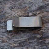 Vintage Sterling Turquoise Bear Paw Money Clip