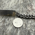 Vintage Sterling WWII Military ID Bracelet