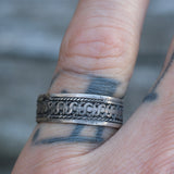 Vintage Sterling Silver Band 7