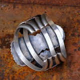 MASSIVE Vintage Sterling Royston Winged Cuff