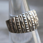 Vintage Sterling Silver Textured Ring 5.25