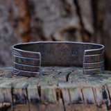 Vintage Sterling Stamped Cuff Bracelet