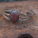 1950's Vintage Agate Stamped Cuff