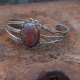 1950's Vintage Agate Stamped Cuff
