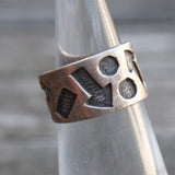 Vintage Sterling Silver Band 4.25