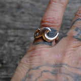 Vintage Sterling Silver Wave Band 6.5