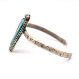 Vintage Sterling Turquoise Cuff Bracelet 6.5"