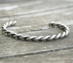Vintage Sterling Silver Twisted Cuff