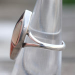 Vintage Sterling Multistone Inlay Ring 5.5