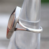 Vintage Sterling Multistone Inlay Ring 5.5