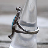 Vintage Sterling Turquoise Ring 7.25