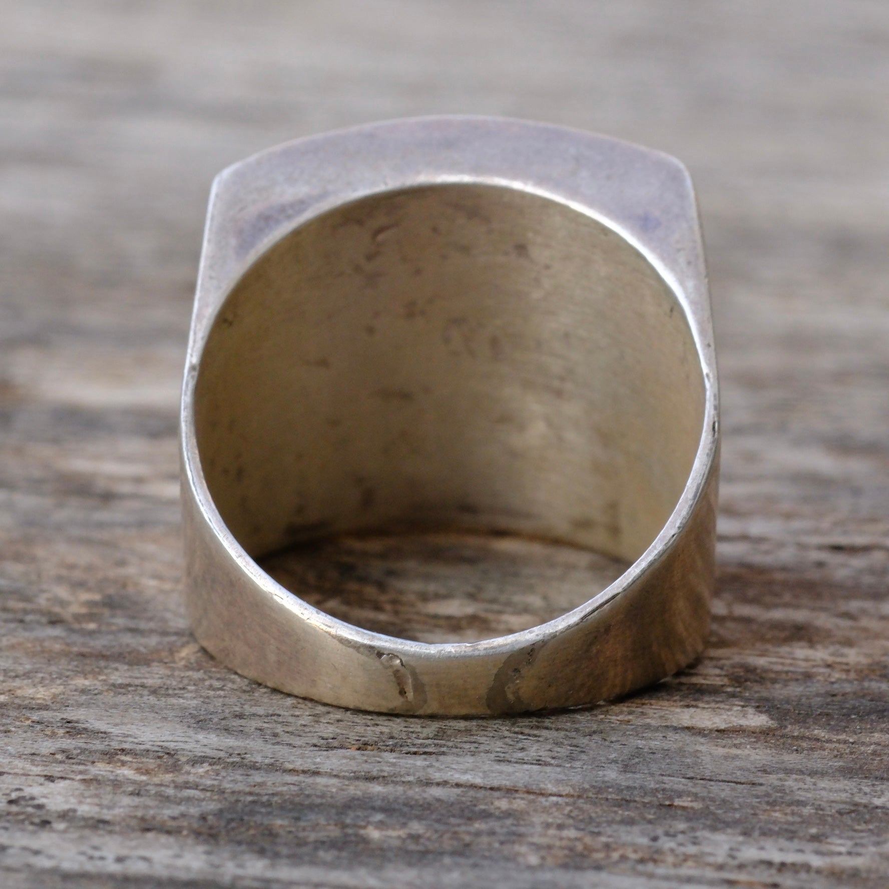 Vintage Sterling Multistone Inlay Ring 11