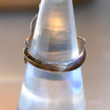 Vintage Sterling Turquoise Sandcast Ring 6.5