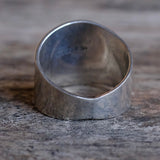 Vintage Sterling Aztec Calendar Cigar Band Ring 9.25