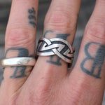 Vintage Sterling Silver Band 10.5