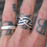 Vintage Sterling Silver Band 10.5