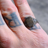 Vintage Sterling Silver Blank Signet Ring 6.25